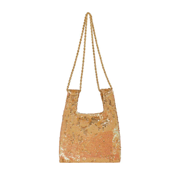 Micro Ines In Papaya/ Gold Sequin