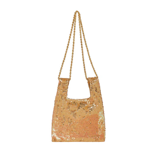 Micro Ines In Papaya/ Gold Sequin