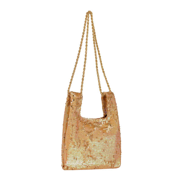 Micro Ines In Papaya/ Gold Sequin