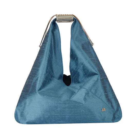Mini Agnes In Classic Blue Silk
