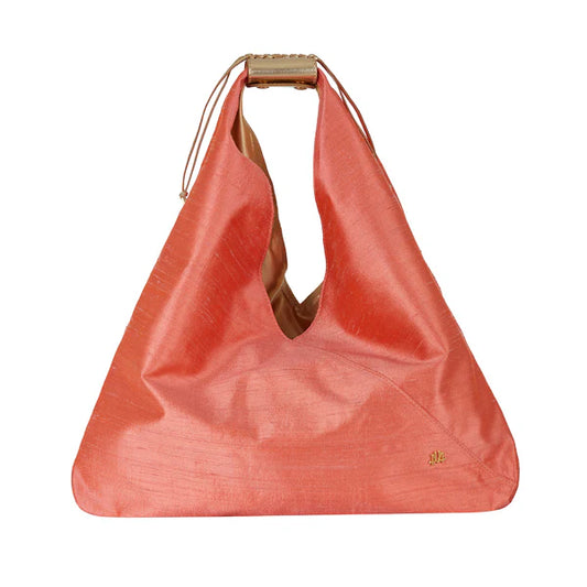 Mini Agnes In Rose Tan Silk