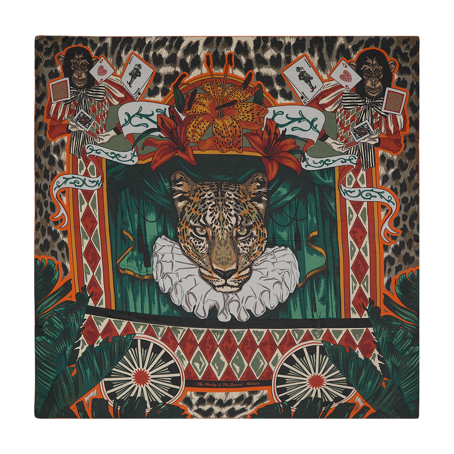 Monkey and The Leopard - Scarf