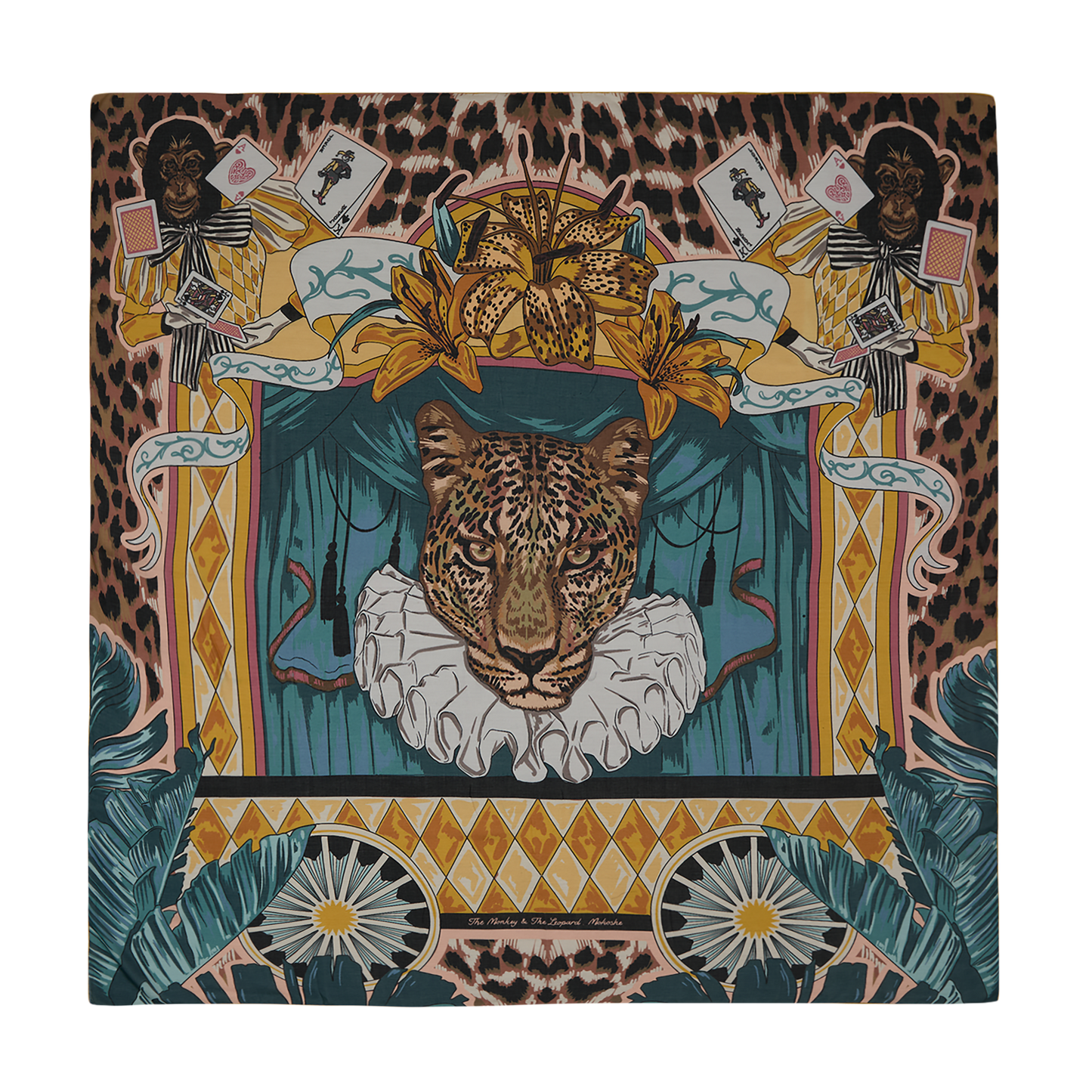 Monkey and The Leopard - Scarf