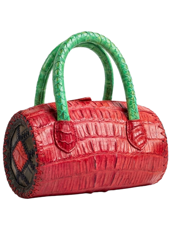 Mykonos Croco Leather Handbag