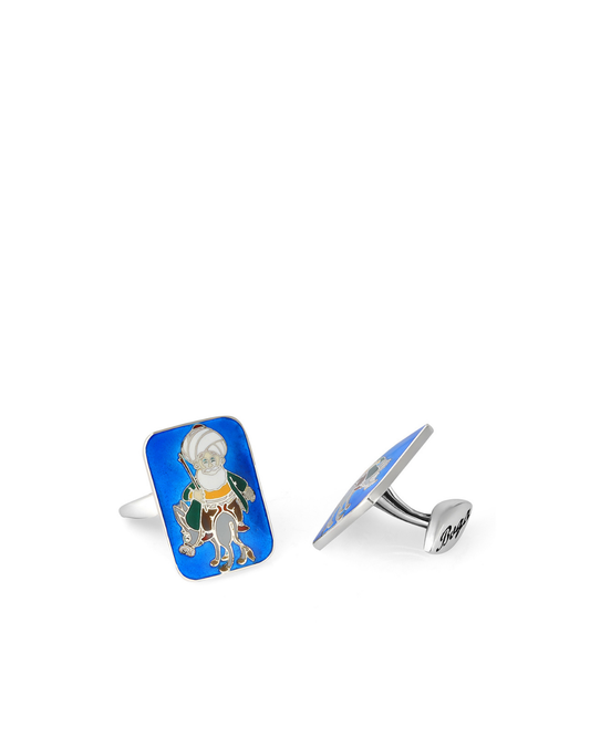 Nasrettin Hoca Silver Cufflinks