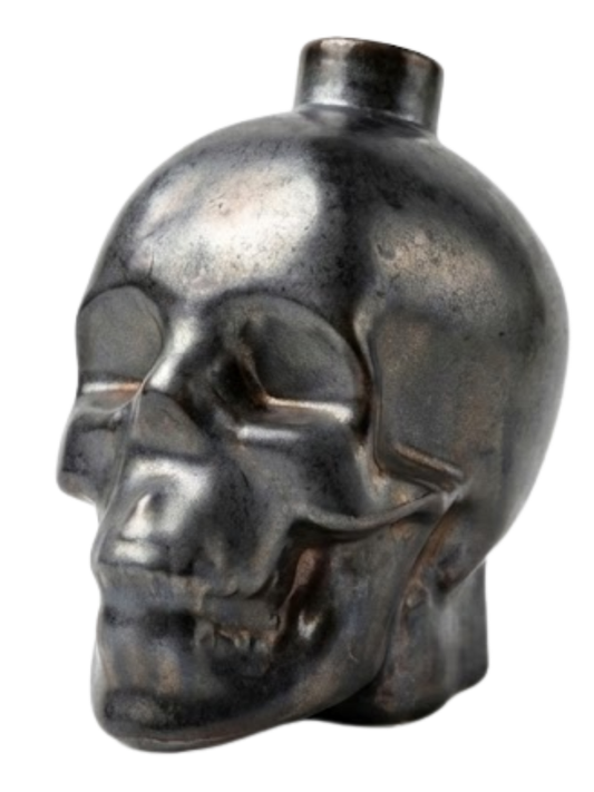 Noirflame Handmade Black Skull Candle Holder