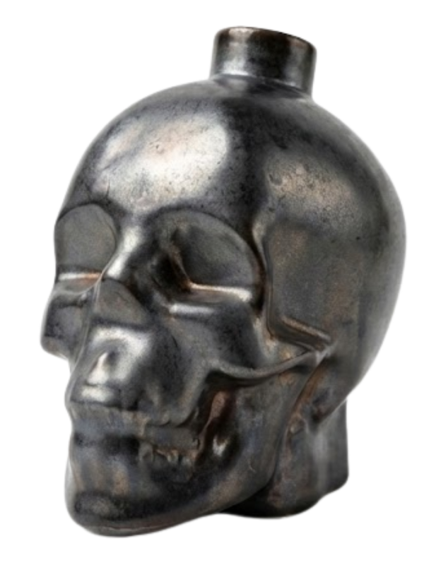 Noirflame Handmade Black Skull Candle Holder