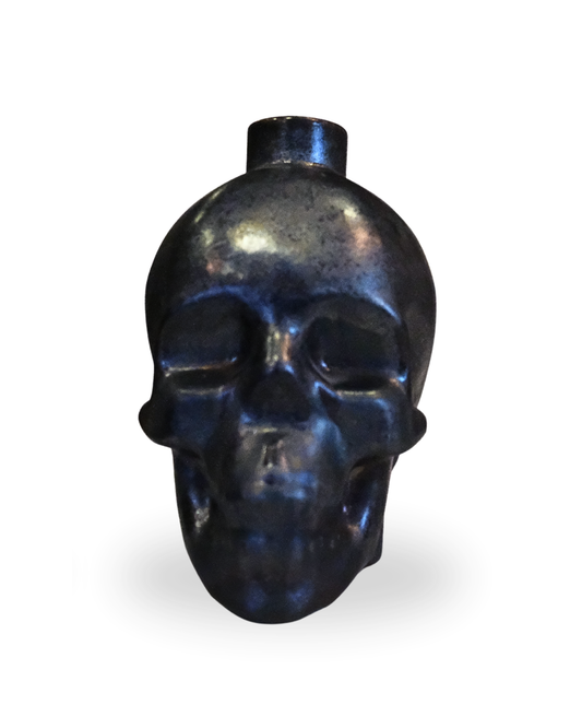 Noirflame Handmade Black Skull Candle Holder