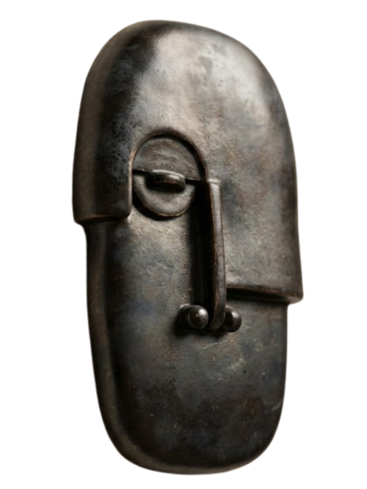 Obsidian Veil Handmade Black Wall Sculpture