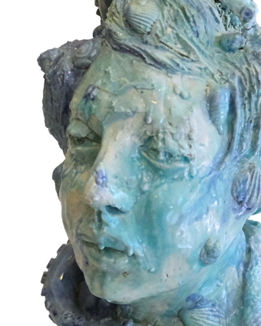 Oceanmind 32×20 cm Surrealist Figurative Ceramic Sculpture