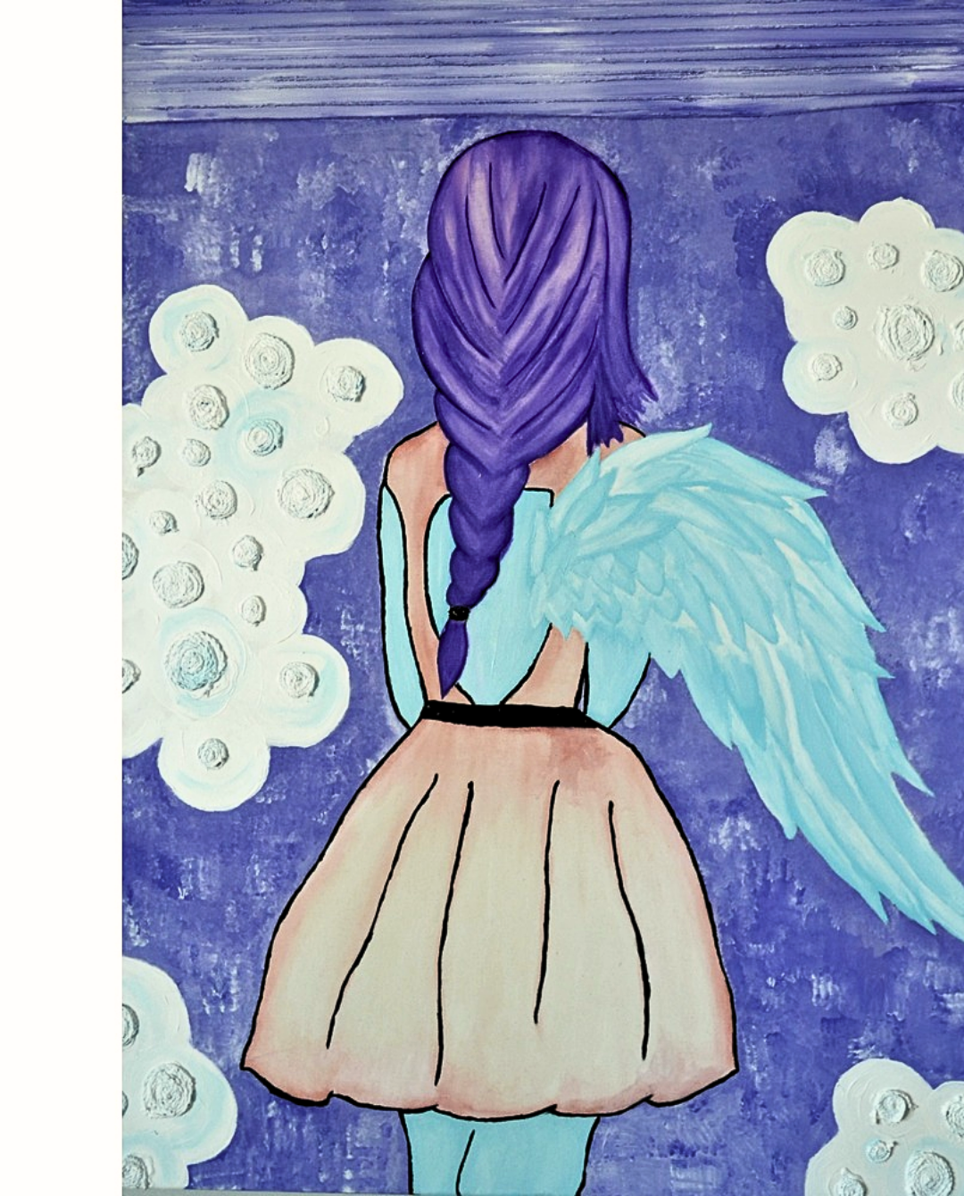 One Wing 110x90cm Neo-Organic Surrealist Painting