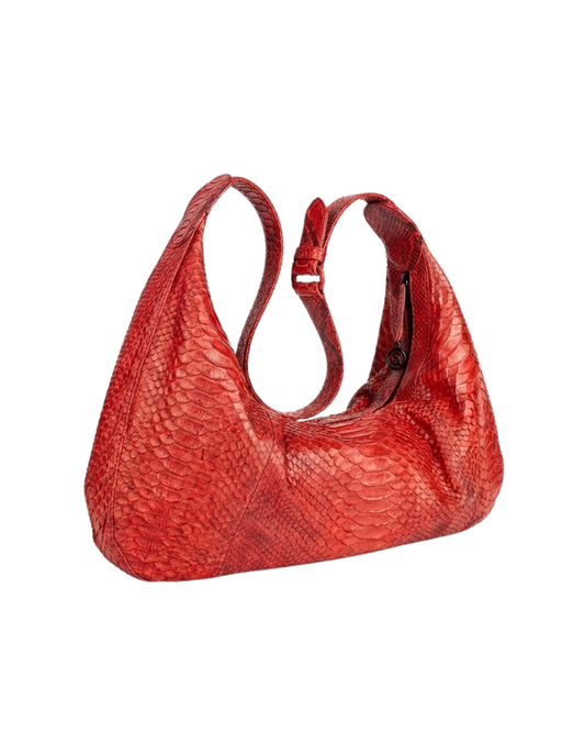 Orlando Italian Python Leather Handbag