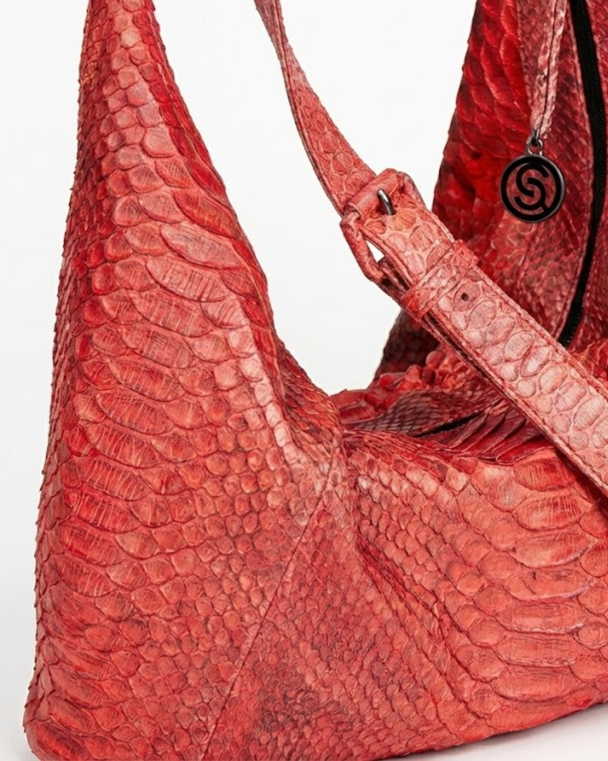 Orlando Italian Python Leather Handbag