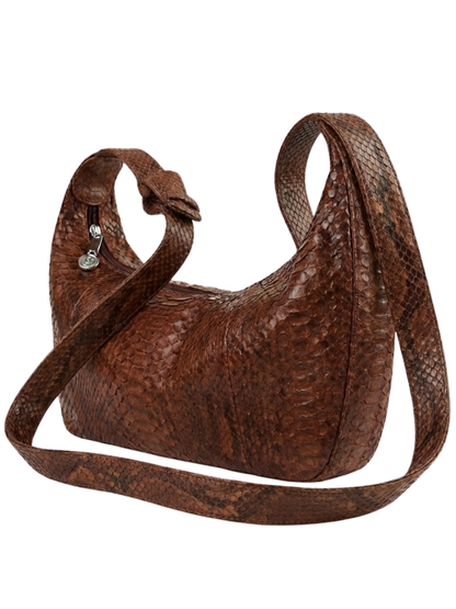 Orlando Italian Python Leather Handbag