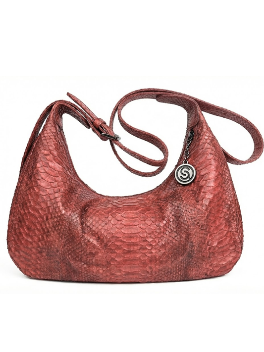 Orlando Italian Python Leather Handbag