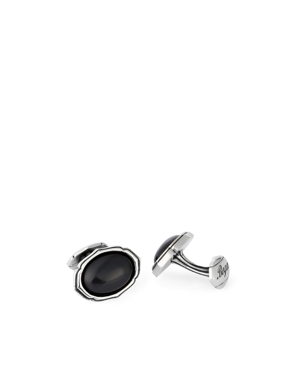 Oval Gs Fx Silver Cufflinks