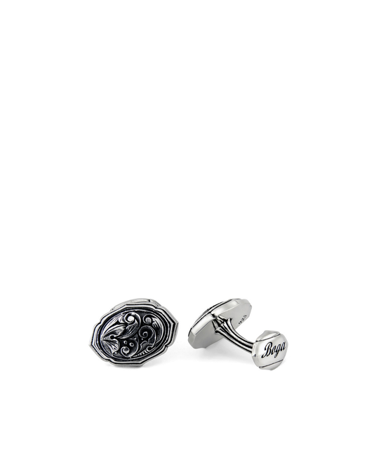 Oval Silver Cufflinks