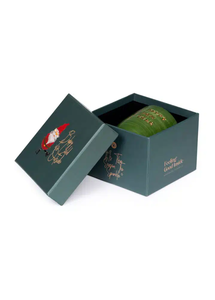 (Special Gift Box) Xmas Merry Christmas Pink Handmade Ceramic Mood Mug