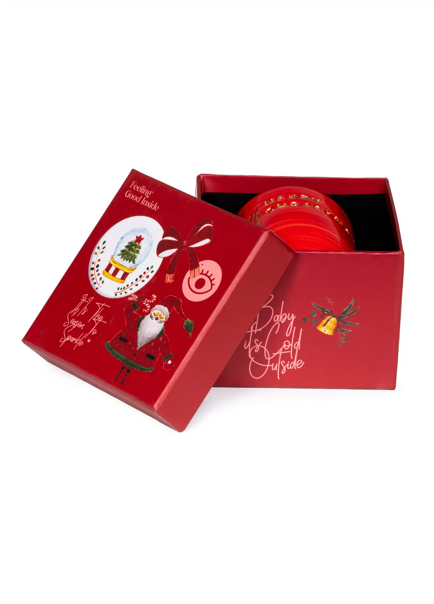 (Special Gift Box) Xmas New Year 6-Piece Handmade Ceramic Mood Mug Set