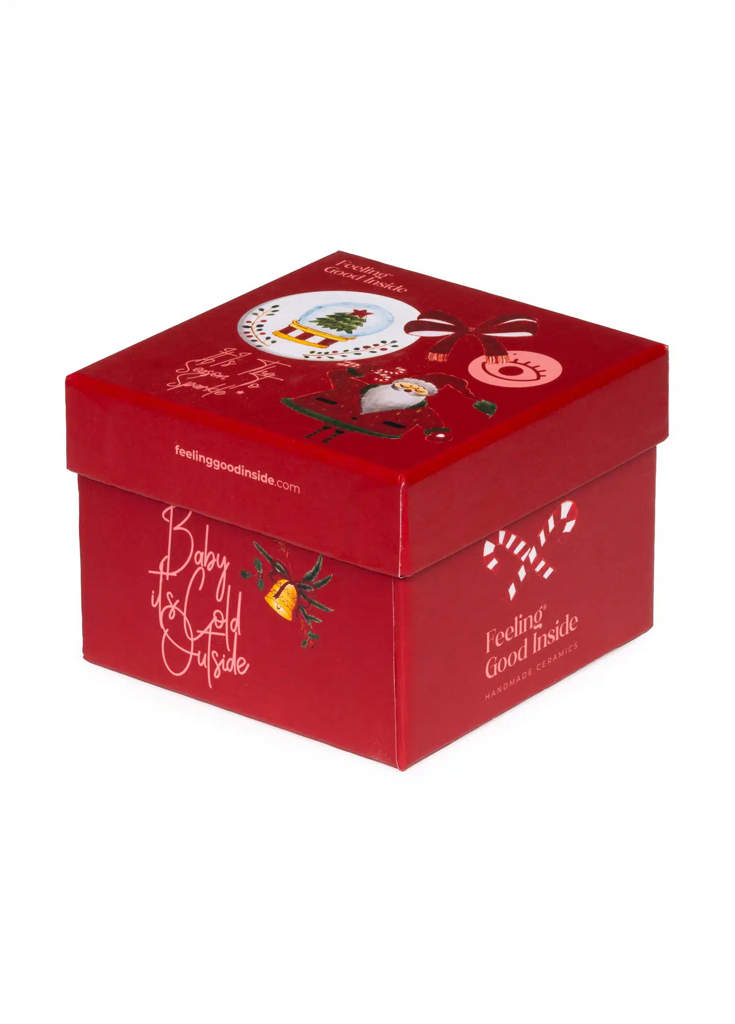 (Special Gift Box) Xmas New Year 6-Piece Handmade Ceramic Mood Mug Set