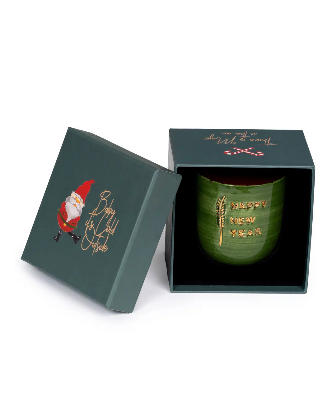 (Special Gift Box) Xmas New Year 6-Piece Handmade Ceramic Mood Mug Set