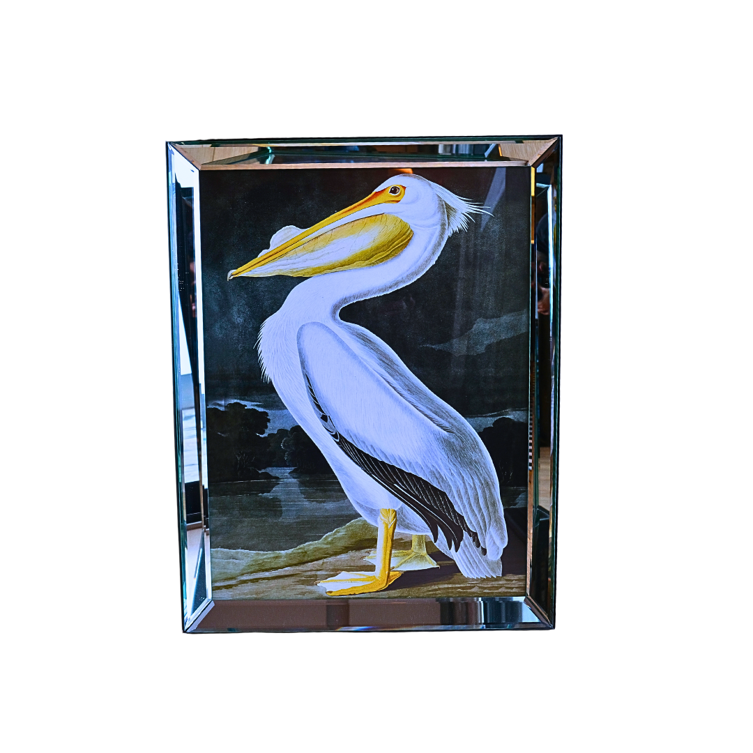 Pelican - Ayna Çerçeveli Vintage Tablo