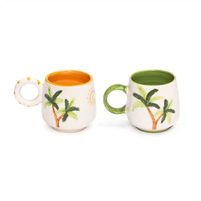 Palm Beach Handmade Ceramic Mug Set of 2