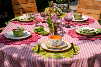 Palm Beach Handmade Sea Green Floral Placemat Set of 2 (40×40 cm)