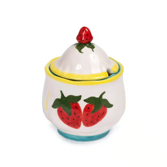 Petite Berry Handmade Ceramic Jam Jar