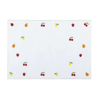 Petite Handmade Fruit-Themed Placemat Set of 2
