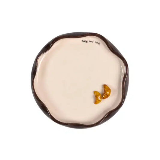 Petite Croissant Handmade Ceramic 3D Mini Plate