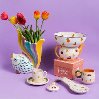 Petite Fruit Handmade Ceramic Mug with Handle