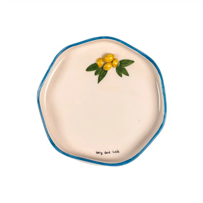 Petite Lemon Handmade Ceramic 3D Mini Plate