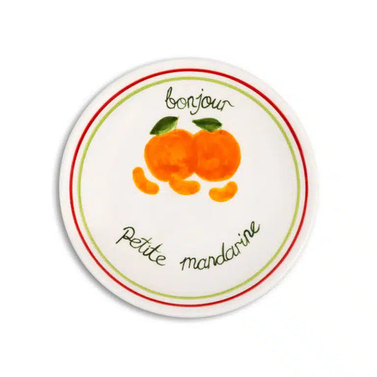 Petite Mandarin Handmade Ceramic Dessert Plate (18 cm)