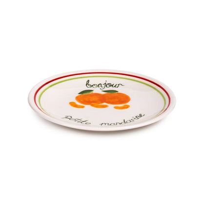 Petite Mandarin Handmade Ceramic Dessert Plate (18 cm)
