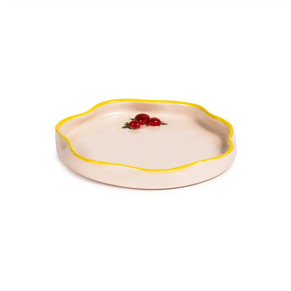 Petite Strawberry Handmade Ceramic 3D Mini Plate