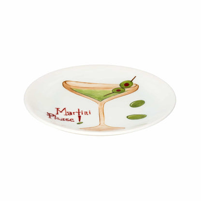 Pop-Up Cocktail Handmade Ceramic Martini Please Plate (15 cm)