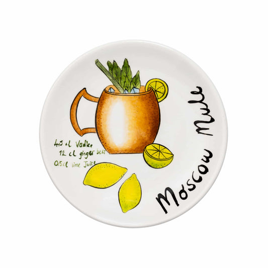 Moscow Mule Pop-Up Cocktail Handmade Ceramic Plate 18 cm