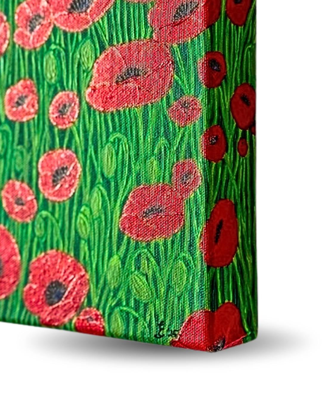 Poppy Field 25x25cm Neo-Organic Surrealist Painting