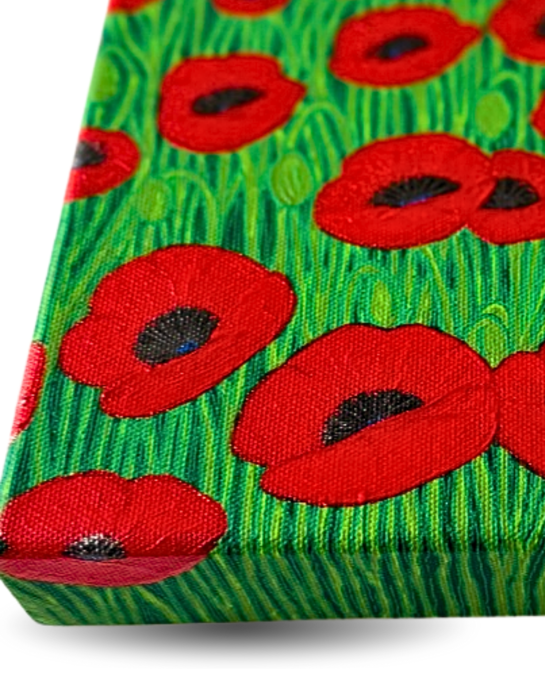 Poppy Field 25x25cm Neo-Organic Surrealist Painting