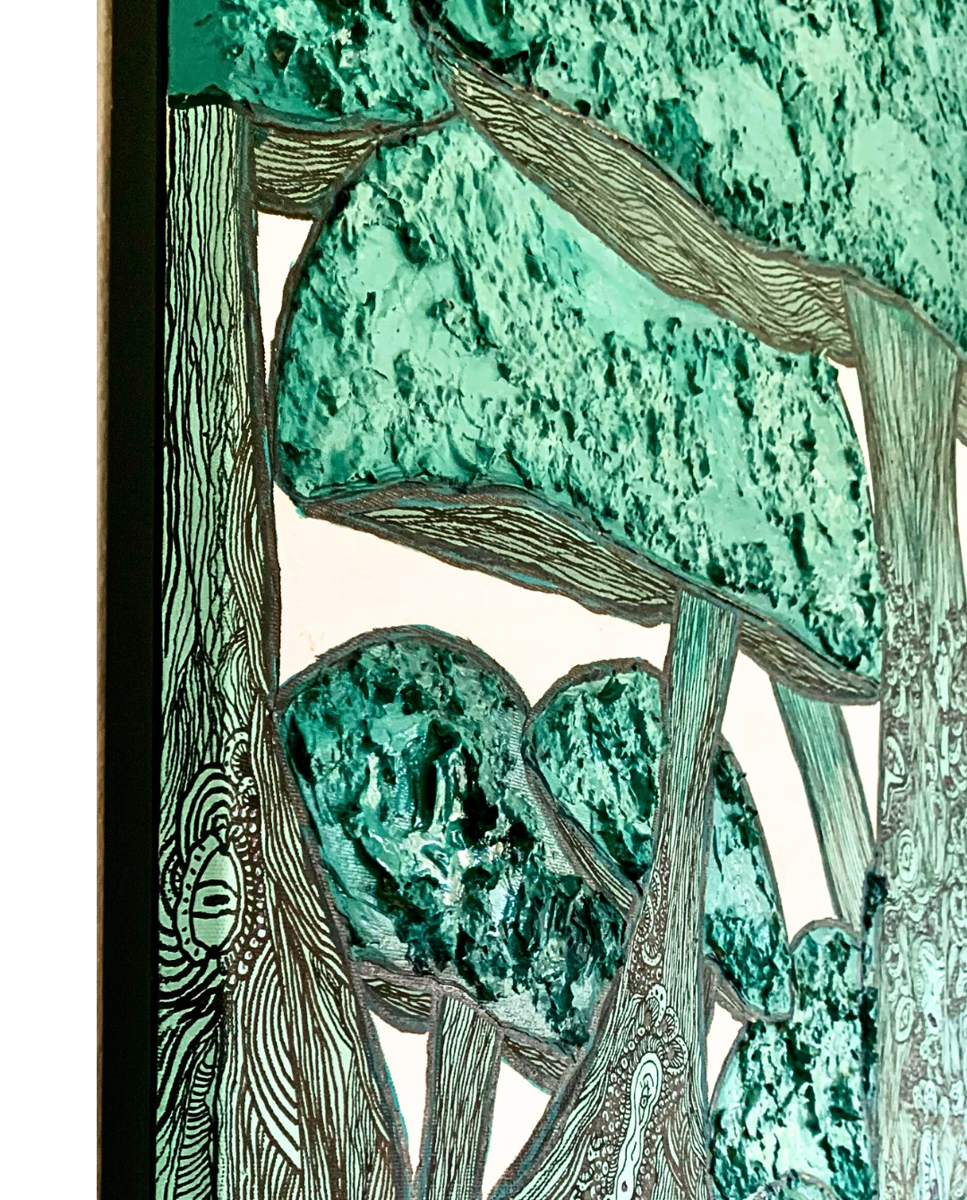 Re-Born 90x115cm Signature Mixed Media Fungi Artwork