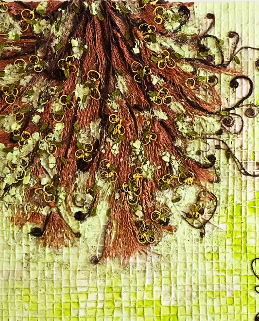 Roots 80x80cm Neo-Organic Surrealist Painting