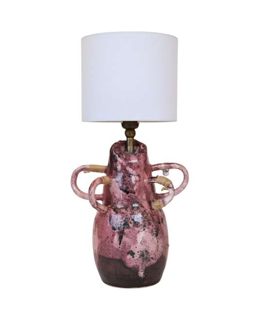 Roselight Handmade Pink Ceramic Lamp