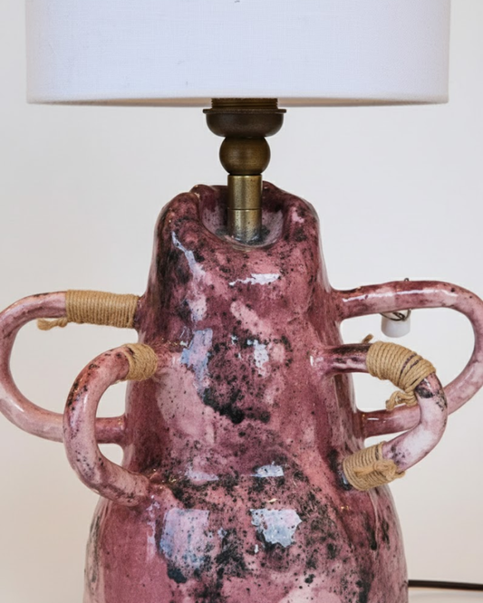 Roselight Handmade Pink Ceramic Lamp