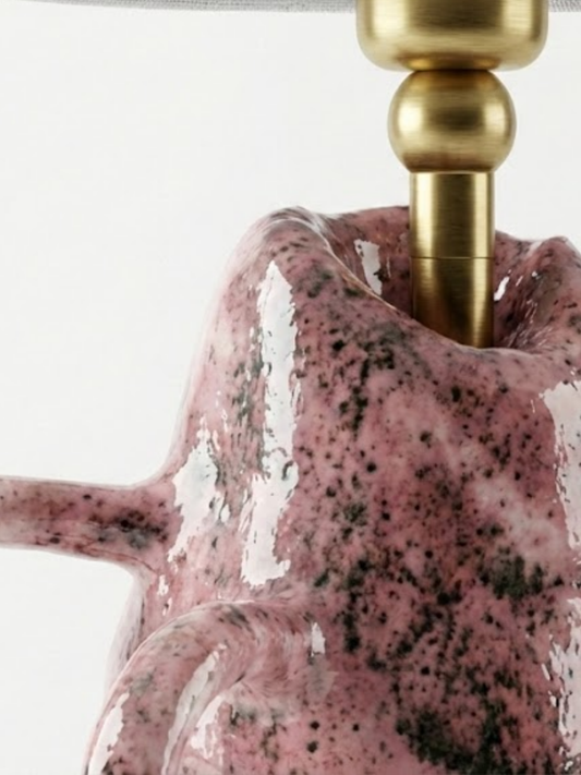 Roselight Handmade Pink Ceramic Lamp
