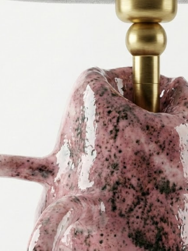 Roselight Handmade Pink Ceramic Lamp