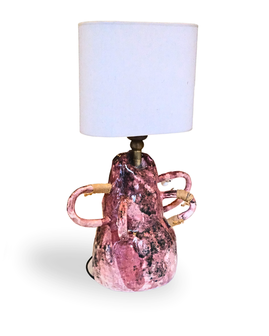 Roselight Handmade Pink Ceramic Lamp