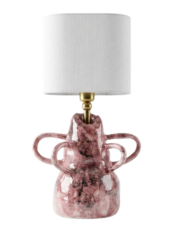 Roselight Handmade Pink Ceramic Lamp