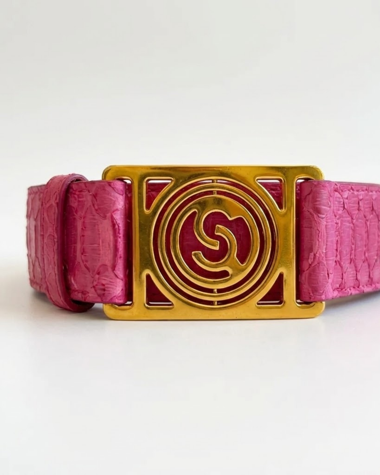 Roxan Belt with Italian Python Leather