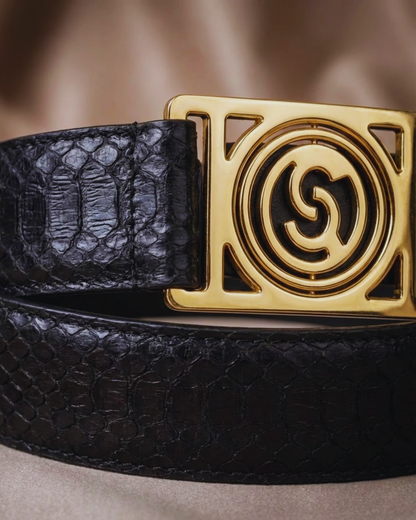 Roxan Belt with Italian Python Leather